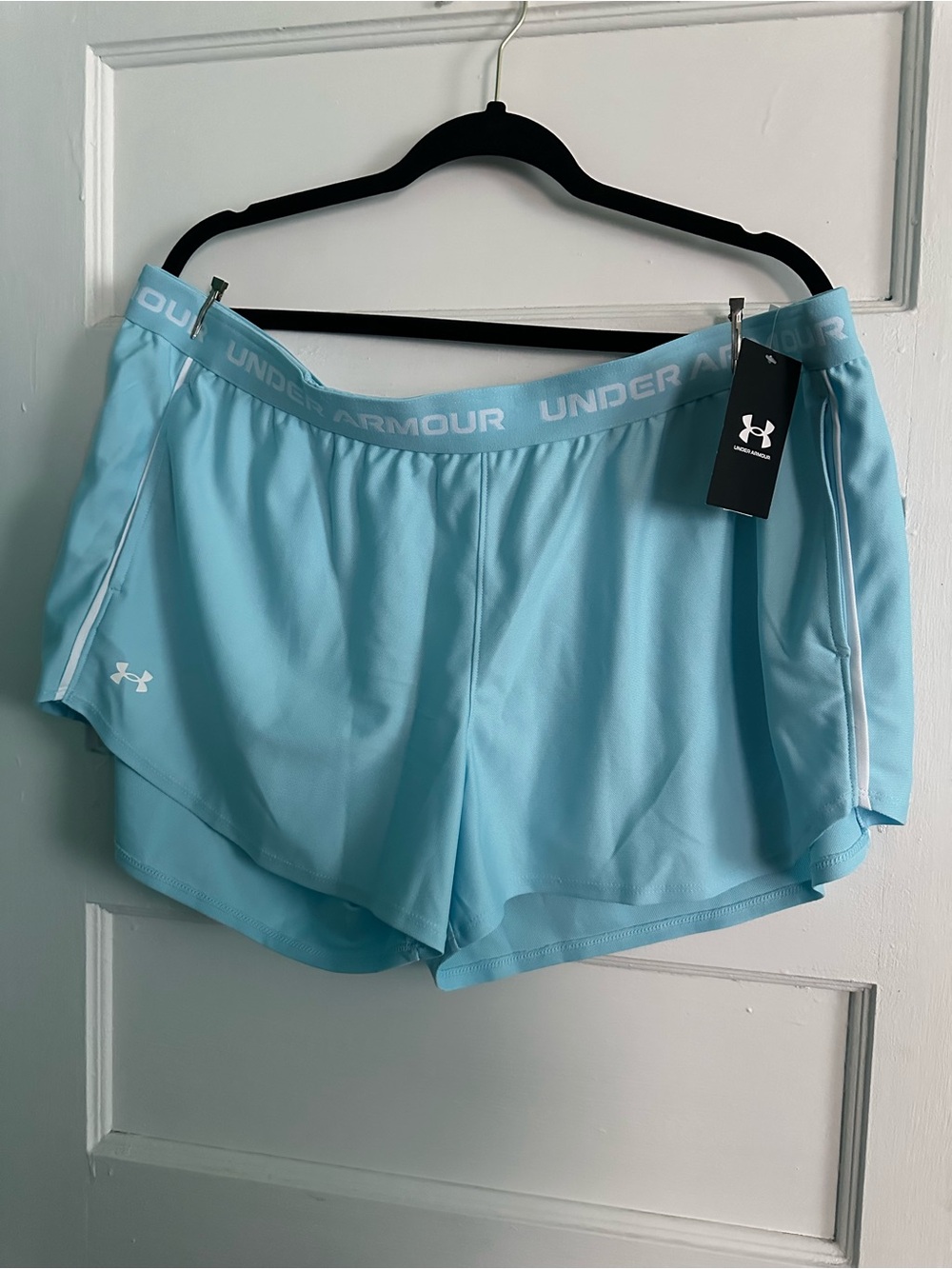 Under Armour Light Blue Athletic Running Shorts